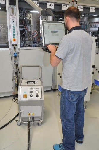 Bereit für die automatische Reinigung