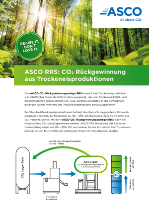 Übersicht Vorteile der ASCO CO2-Rückgewinnung RRSi