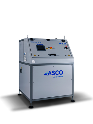 ASCO R70i dry ice reformer presses dry ice pellets into blocks